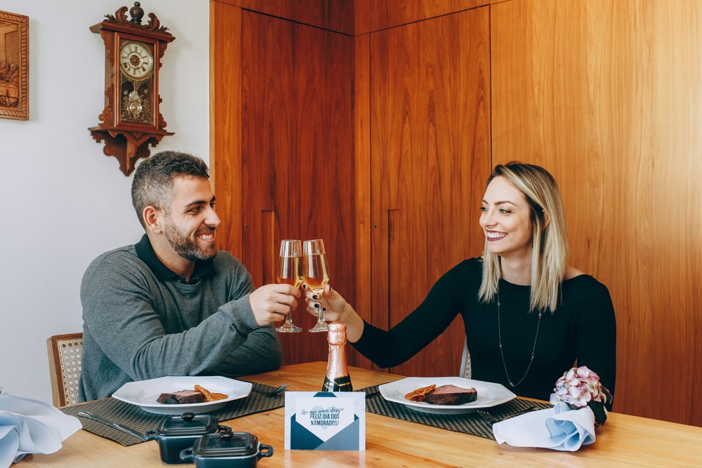 A couple having dinner date together