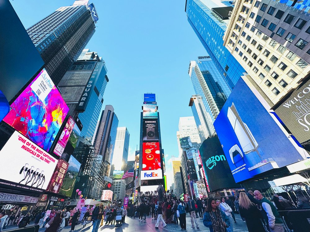 The iconic Times Square