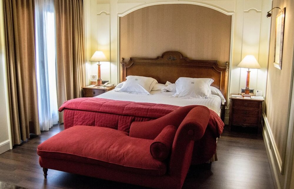 Bright, modern, and spacious interior of Hotel Sevilla Center