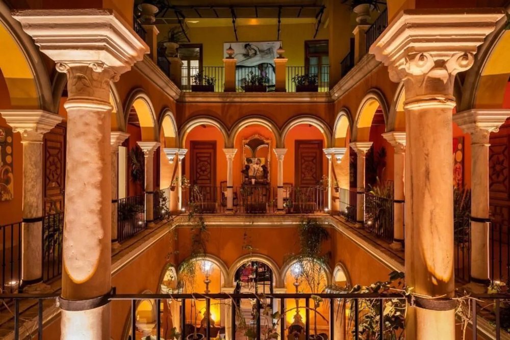 Central patio of Hotel Boutique Casa del Poeta Sevilla