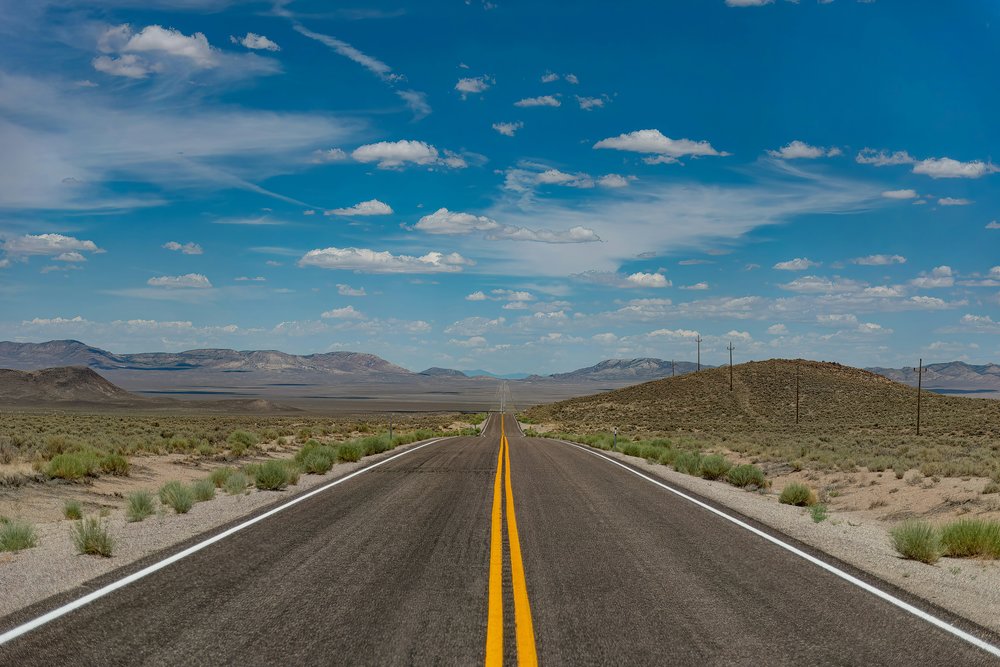 Road to an isolated area