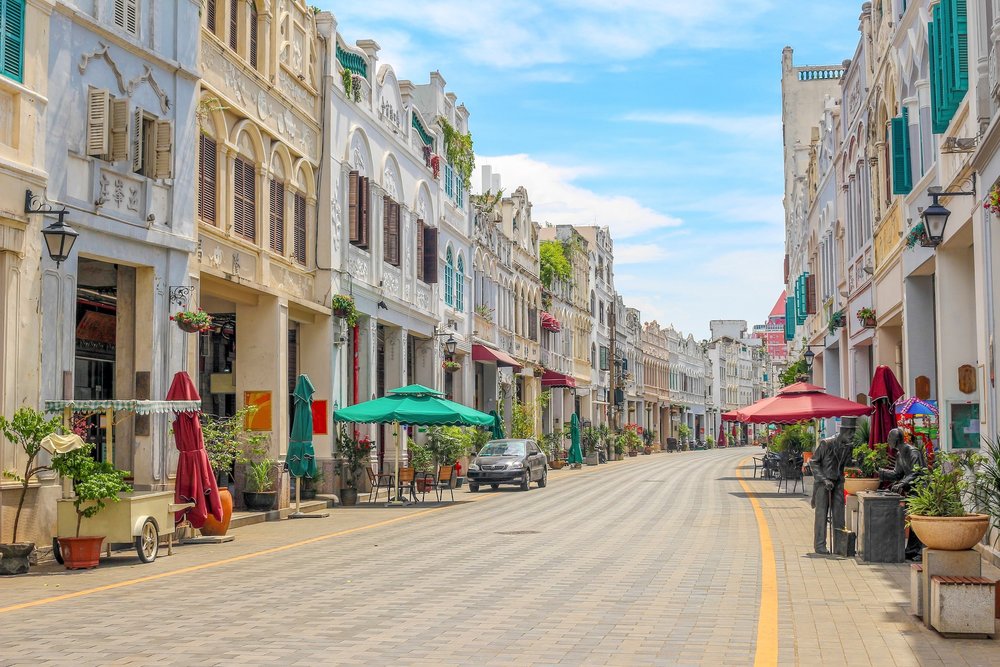 ถนนคนเดินจงซาน (Zhongshan Road) 