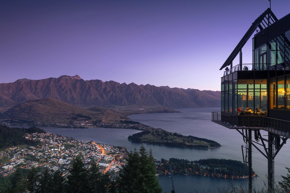 Queenstown at night.