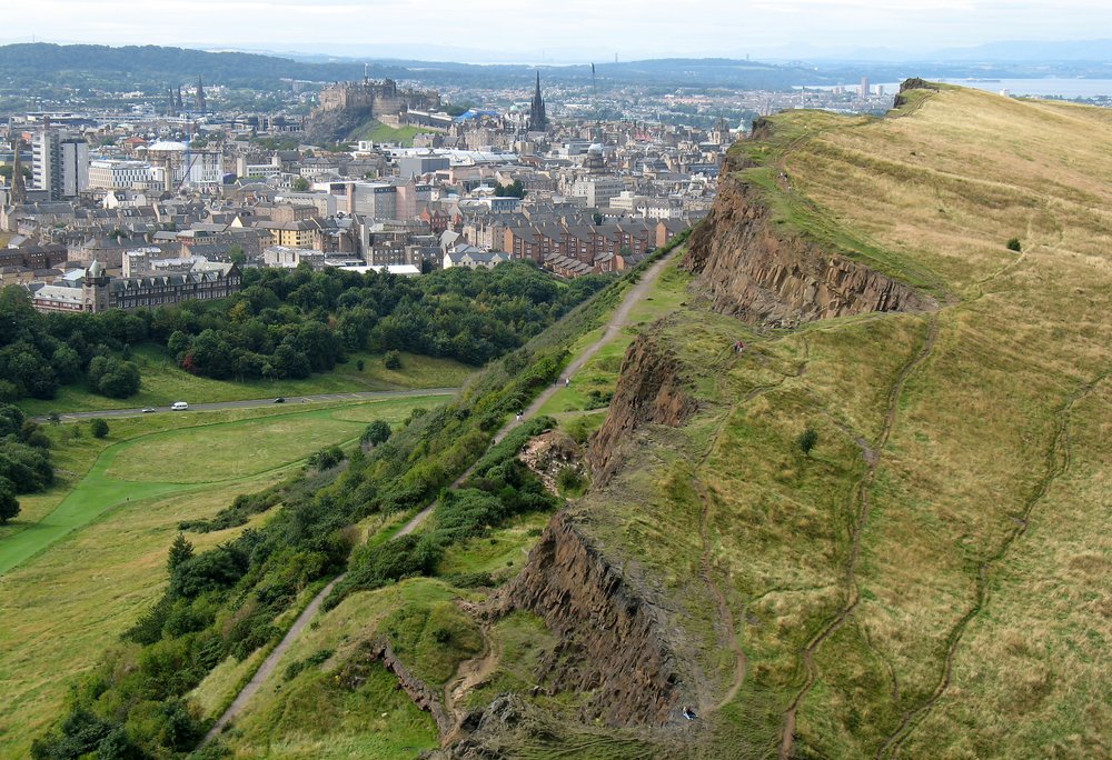 Aerial view of Arthur’s Seat