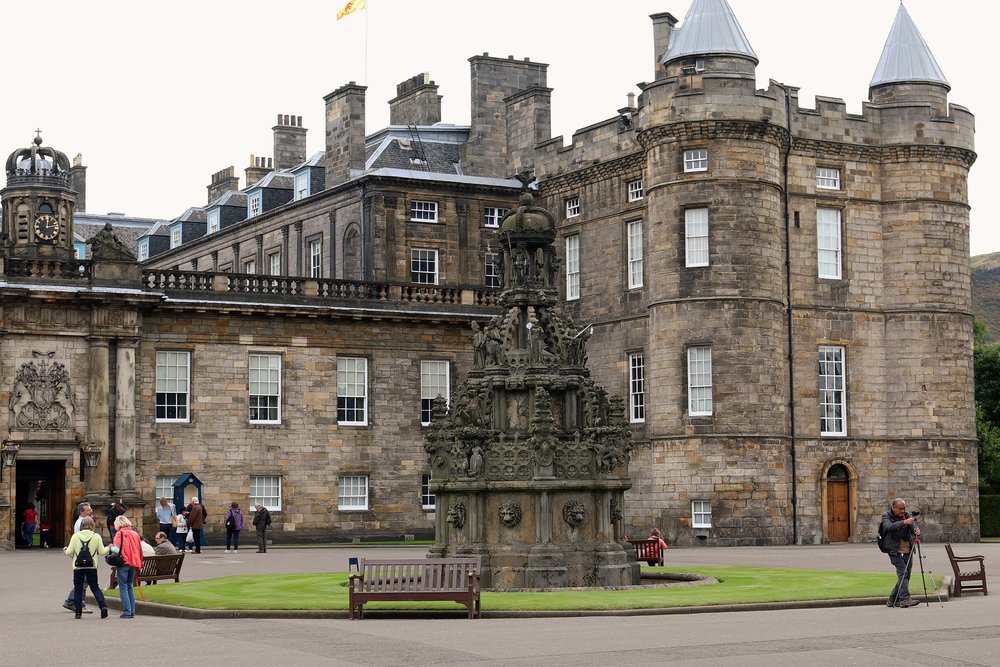 Outside Palace of Holyroodhouse
