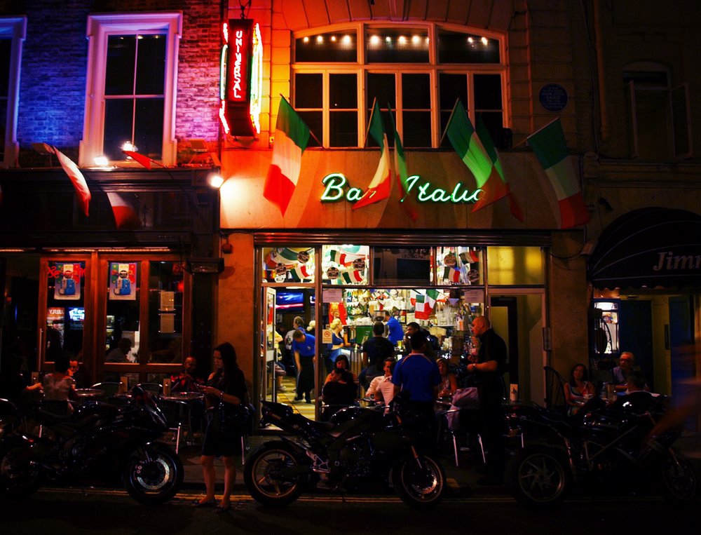Bar Italia in Soho, London 