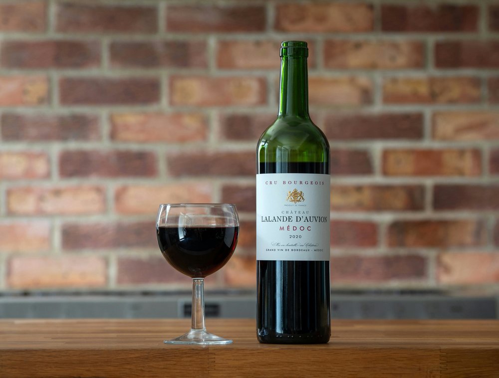 Chateau Lalande D'Auvion 2020 wine bottle