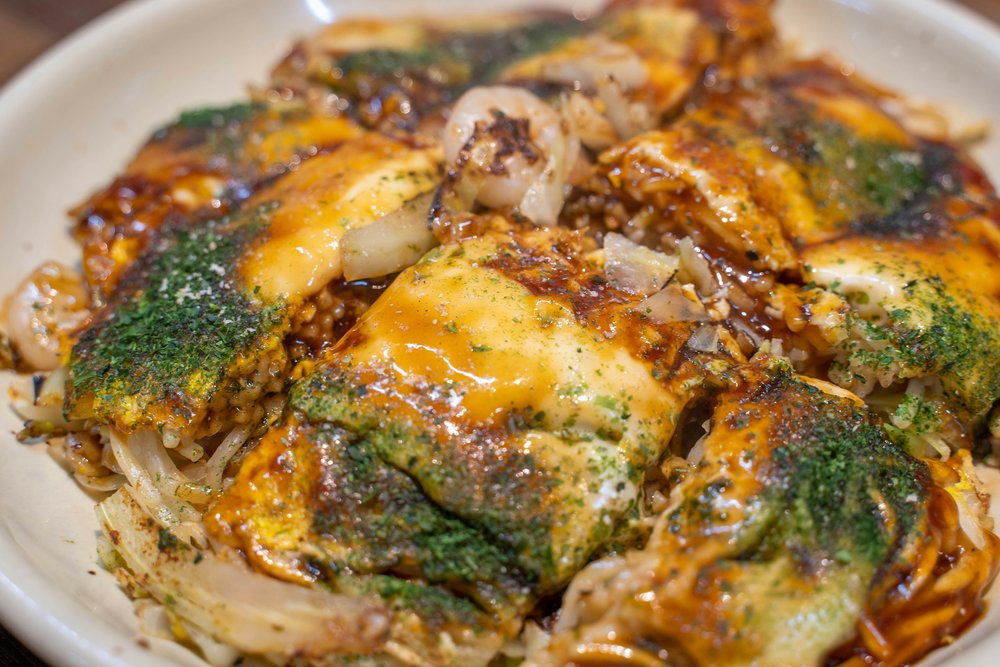Hiroshima-style okonomiyaki