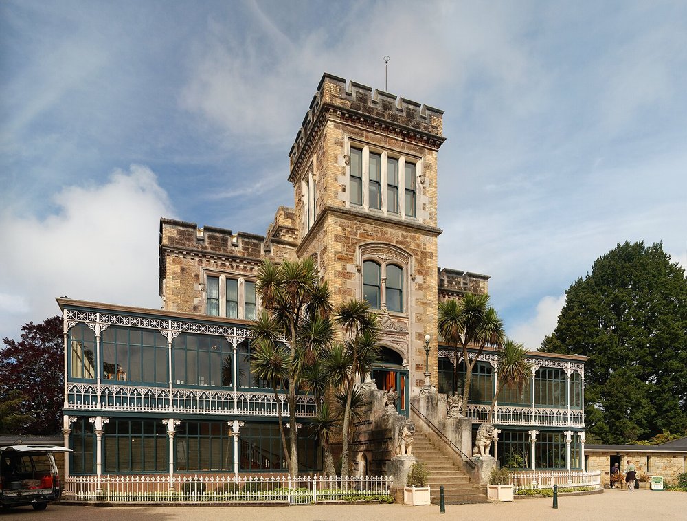 Larnach Castle standing proudly in Dunedin skies | Photo from Antilived on Wikimedia Commons