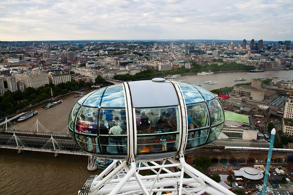 View from the London Eye overlooking the River Thames and central London | Photo Credit: Marc Wieland on Unsplash