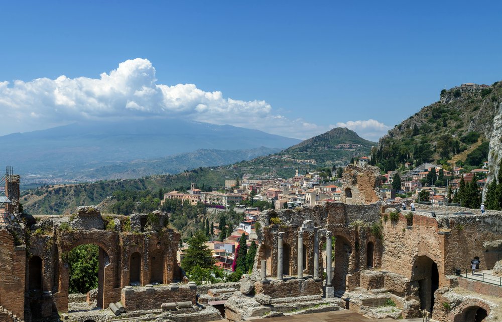 View from Ancient Theatre of Taormina | Photo Credits: Reinhard Bruckner on Pexels