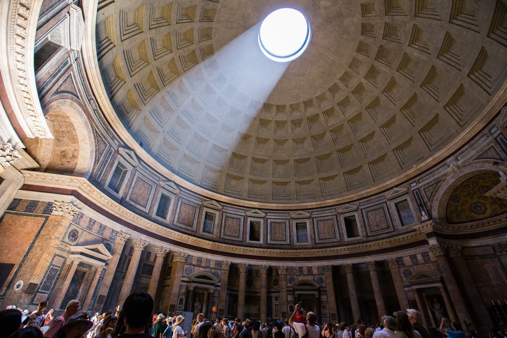 The oculus at the Pantheon