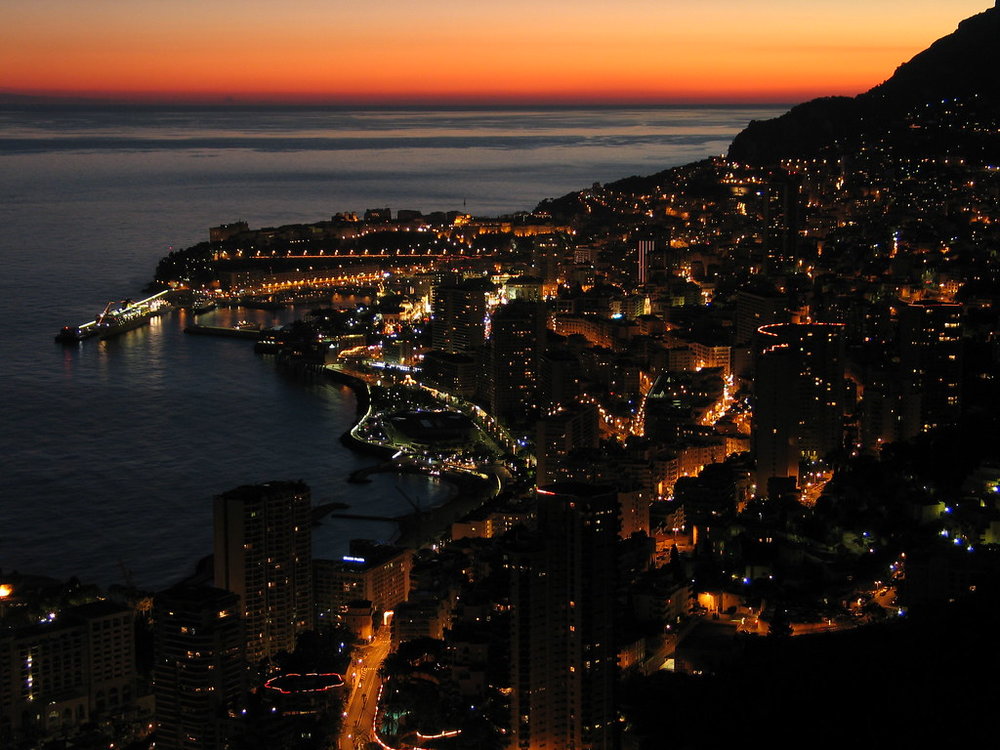 Monaco dazzling at night | Photo Credit: Flickr