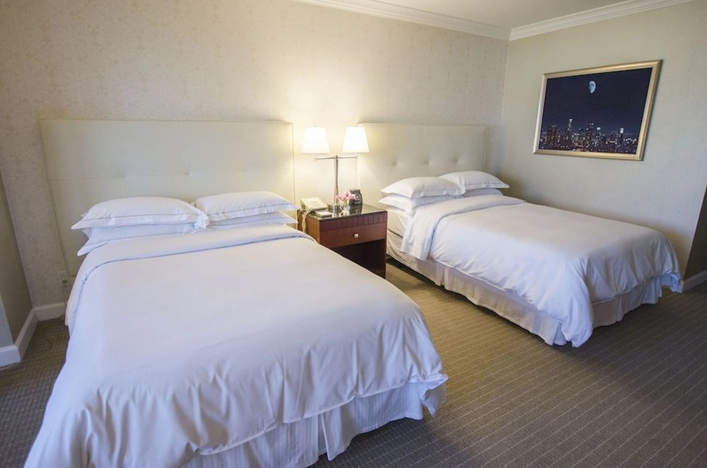 Two double bed room at Hilton Los Angeles / Universal City