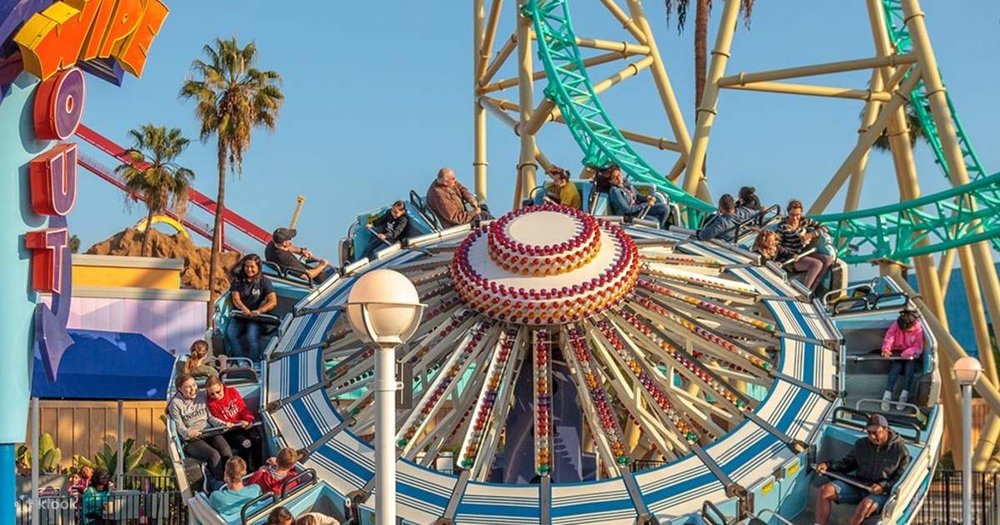 The wipeout thrill ride at Knott’s Berry Farm