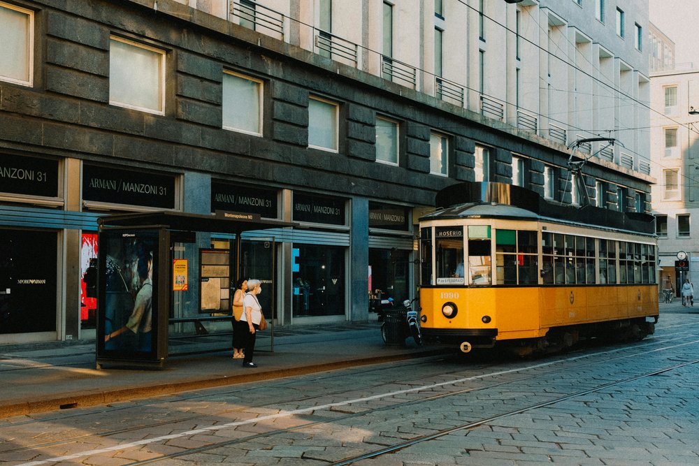  Classic Milan tram on historic city streets | Photo Credit: Mathias Reding on Pexels