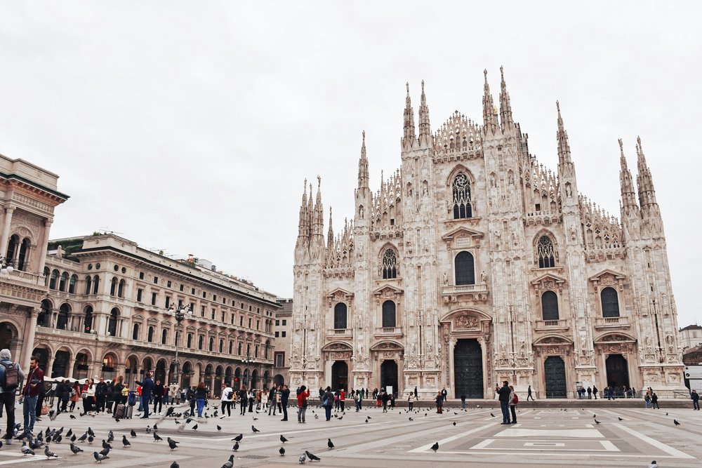 Duomo di Milano dominating Piazza del Duomo in central Milan | Photo Credit: Daryan Shamkhali on Unsplash