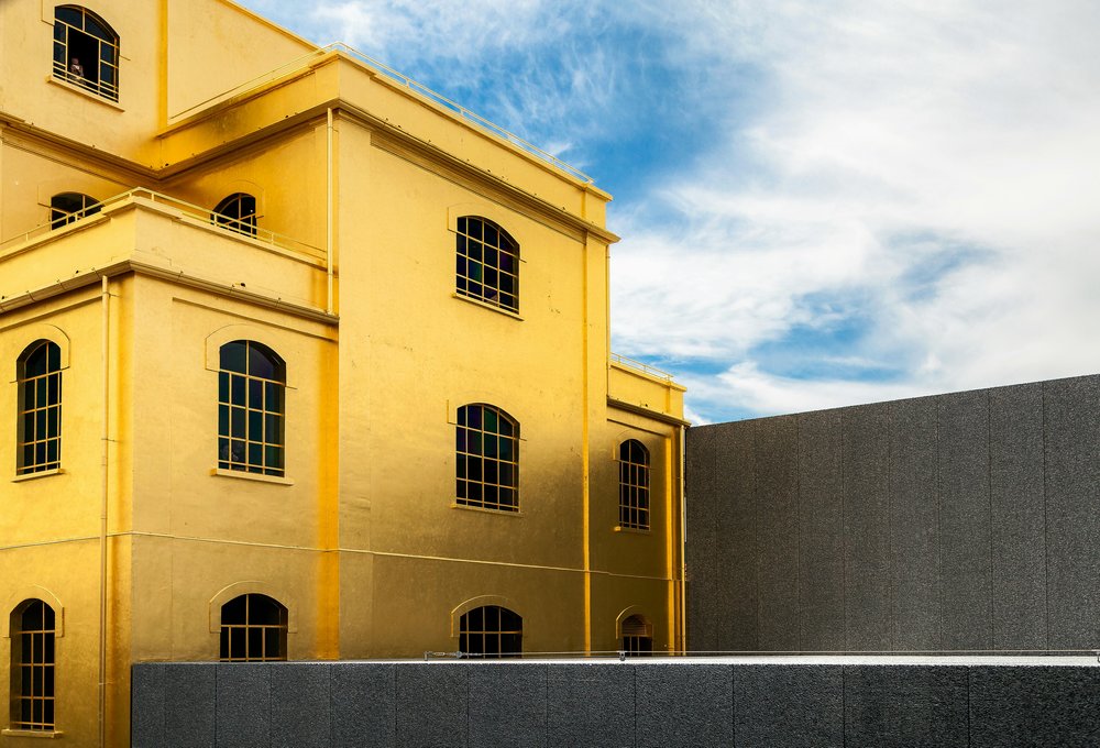The gold-clad Haunted House building at Fondazione Prada | Photo Credit: Gaetano Cessati on Unsplash