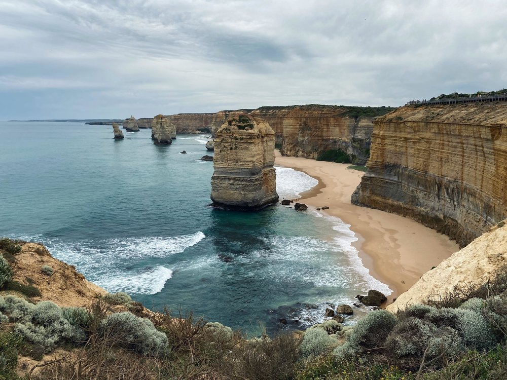 The iconic Twelve Apostles along the Great Ocean Road in Victoria