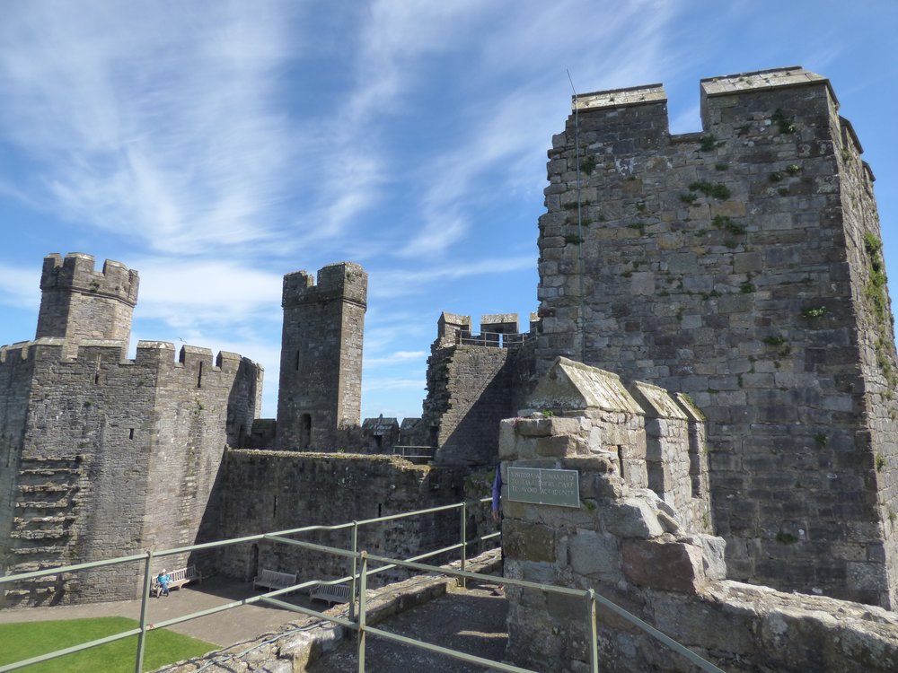 Inside Caernarfon Castle