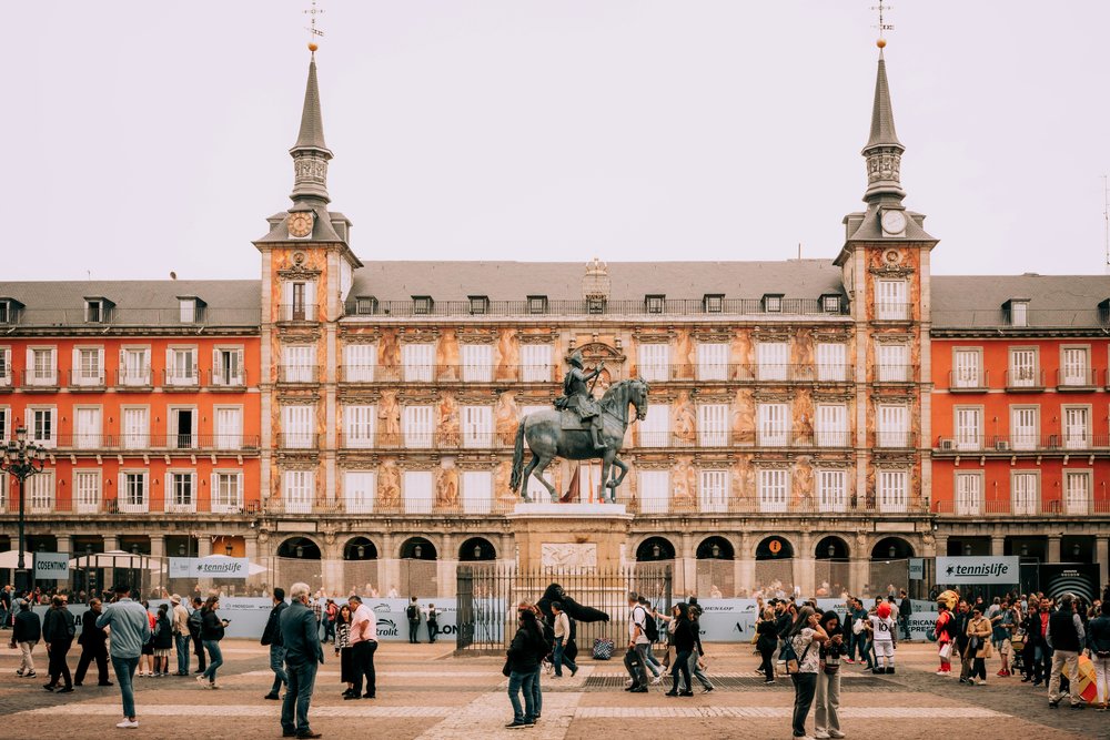 Plaza Mayor Madrid with historic architecture