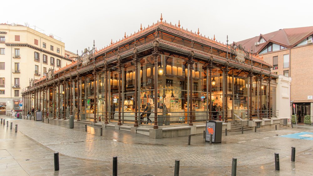 Mercado de San Miguel food market in Madrid