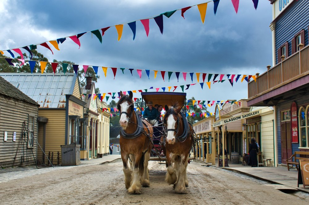 Go back into the 1850s gold rush era at Sovereign Hill, a lively open-air museum recreating colonial Victoria