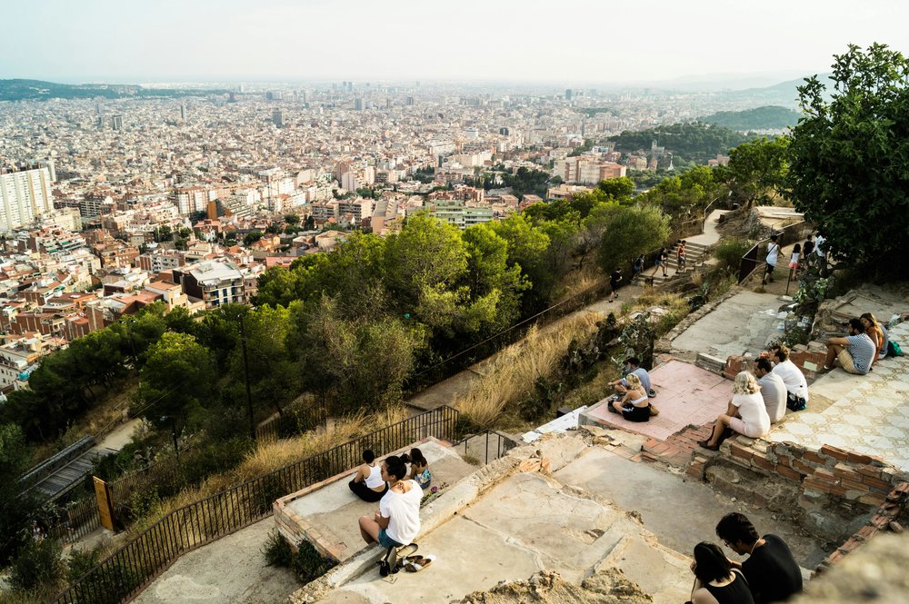 View of Barcelona's skyline from Bunkers del Carmel | Photo Credits: Mario Schmidt on Pexels