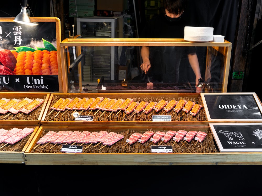 Wagyu beef at Tsukiji Market