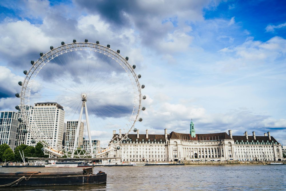 London Eye and Southbank skyline along the River Thames | Photo from Daria Agafonova on Pexels