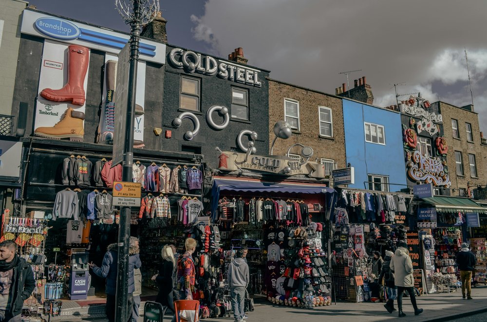 Bustling North London street with shops and city crowds | Photo from Hub JACQU on Pexels