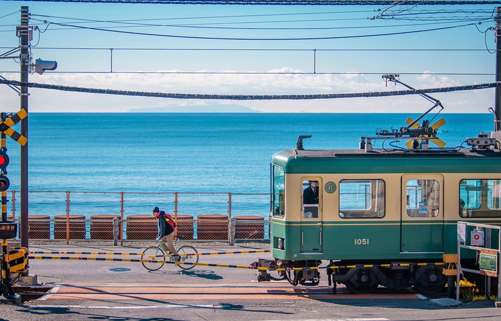 The Hase Station stop in the Enoden Railway Line in Kamakura