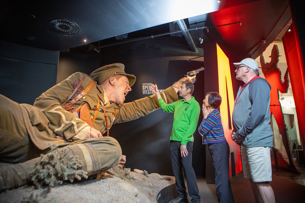 Interactive war history museum in New Zealand