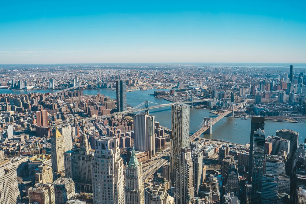 View from the top of One World Observatory