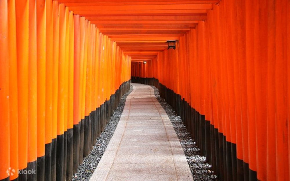 The Senbon Torii trail at the Fushimi Inari Taisha shrine in Kyoto