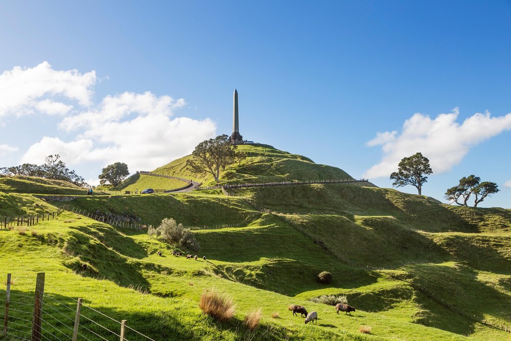 One Tree Hill, an extinct volcanic crater.