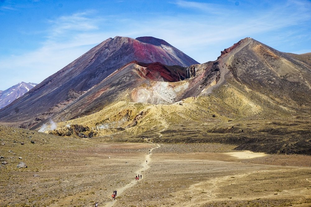 Tongariro Crossing, featured in the Lord of the Rings films.