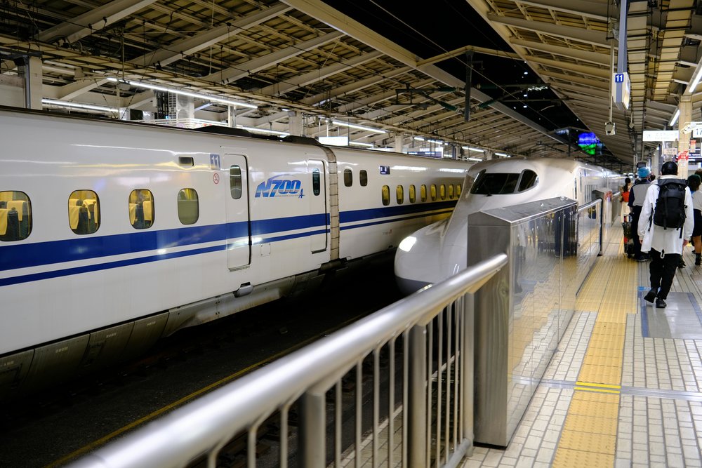 Shinkansen train at Tokyo Station