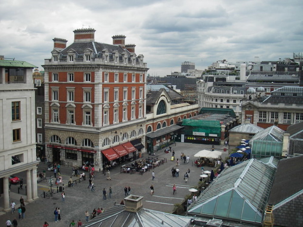 The Covent Garden Piazza | Photo from David Hawgood on Wikimedia