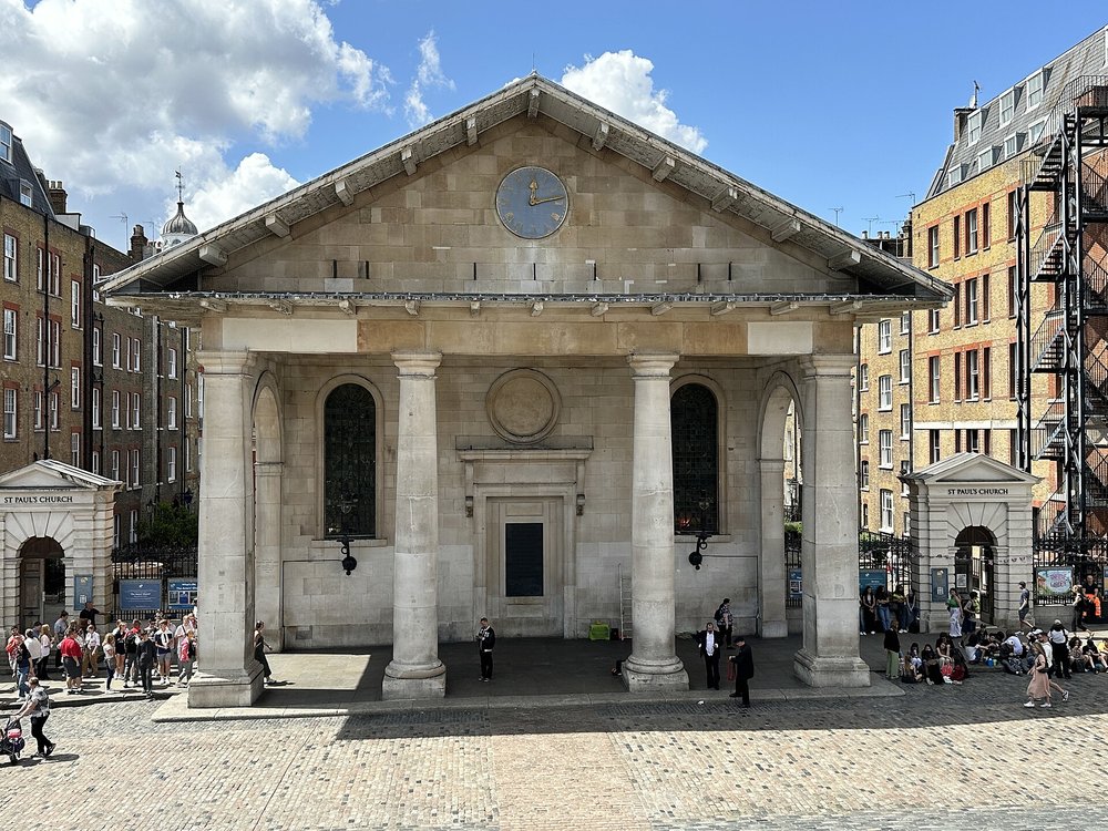 St. Paul's Church Covent Garden | Photo from Matt Brown on Wikimedia