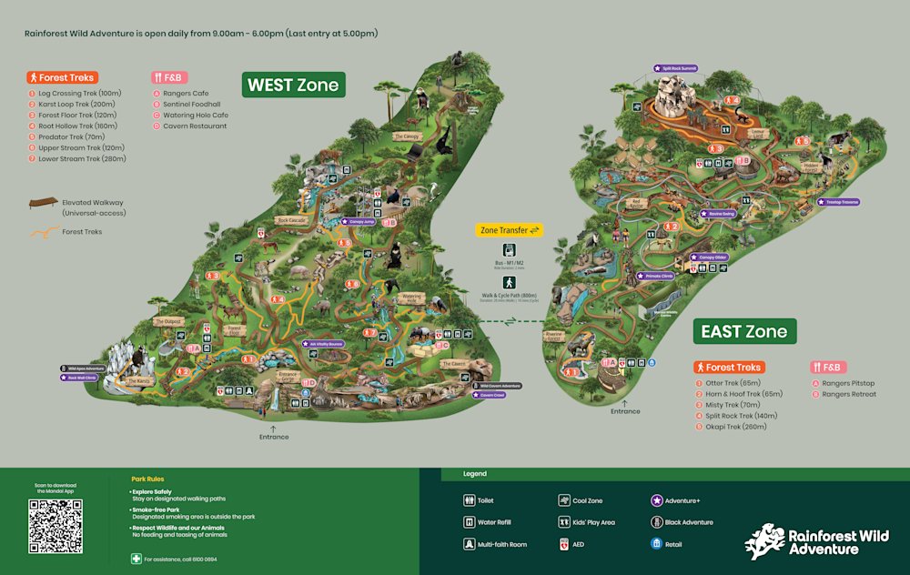 SG - rainforest wild adventure map