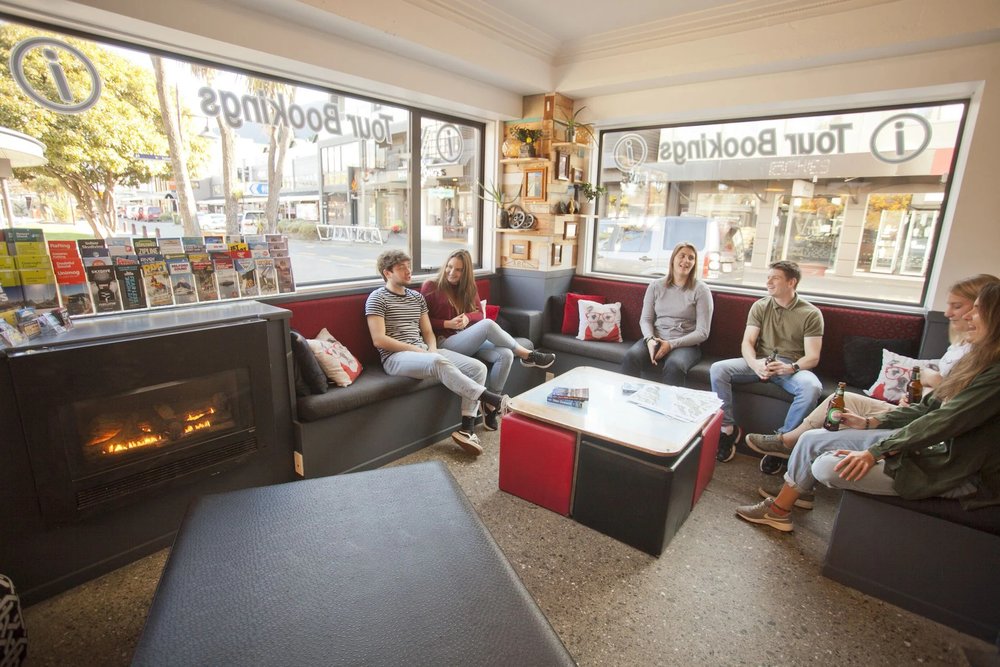 Guests socializing in Absoloot Hostel Queenstown