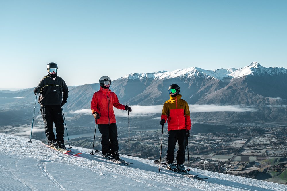 Skiing in Coronet Peak