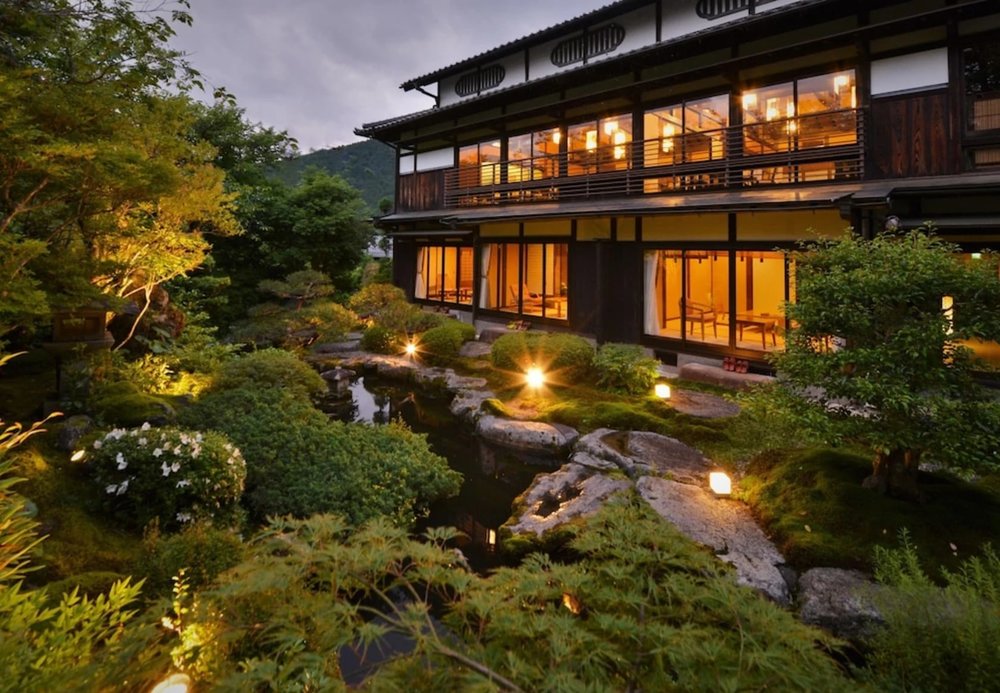 Fassade des Kyoto Ohara Ryokan Seryo