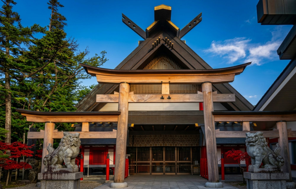 The Komitake Shrine, located at the 5th station of Mount Fuji