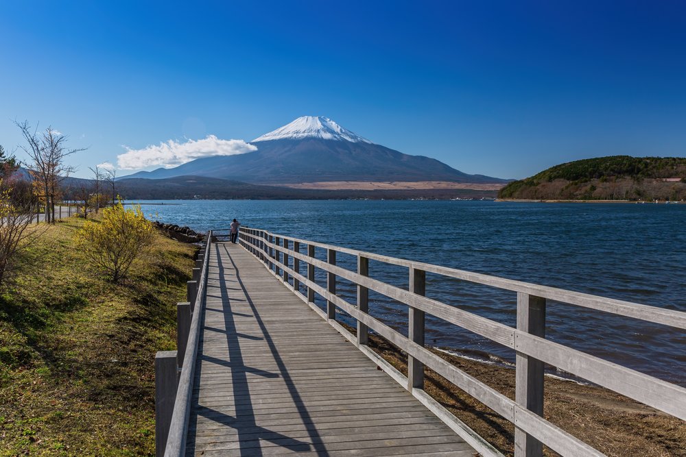 Mount Fuji views from Lake Yamanaka