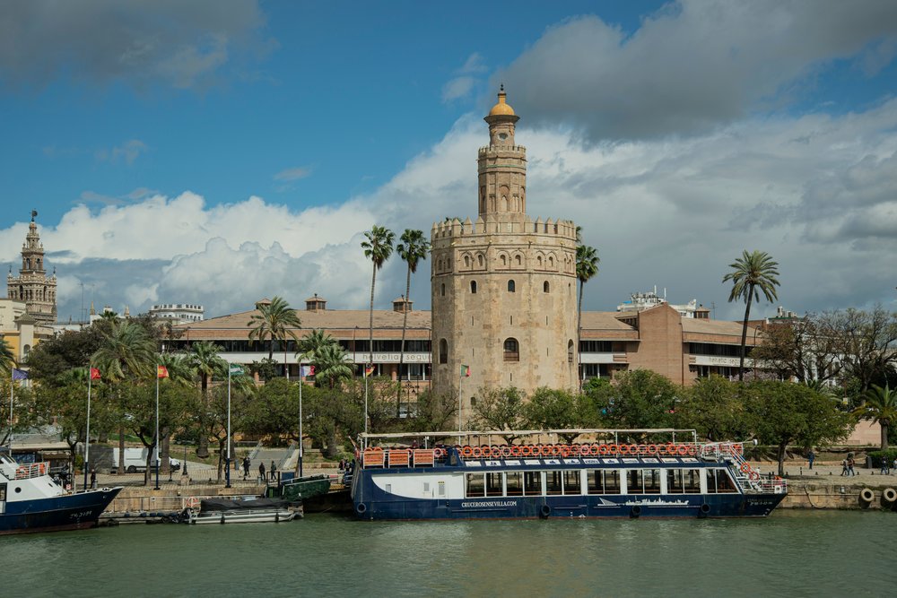 The Torre del Oro towering over the Guadalquivir River