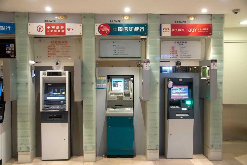 ATM cash dispenser at Taipei