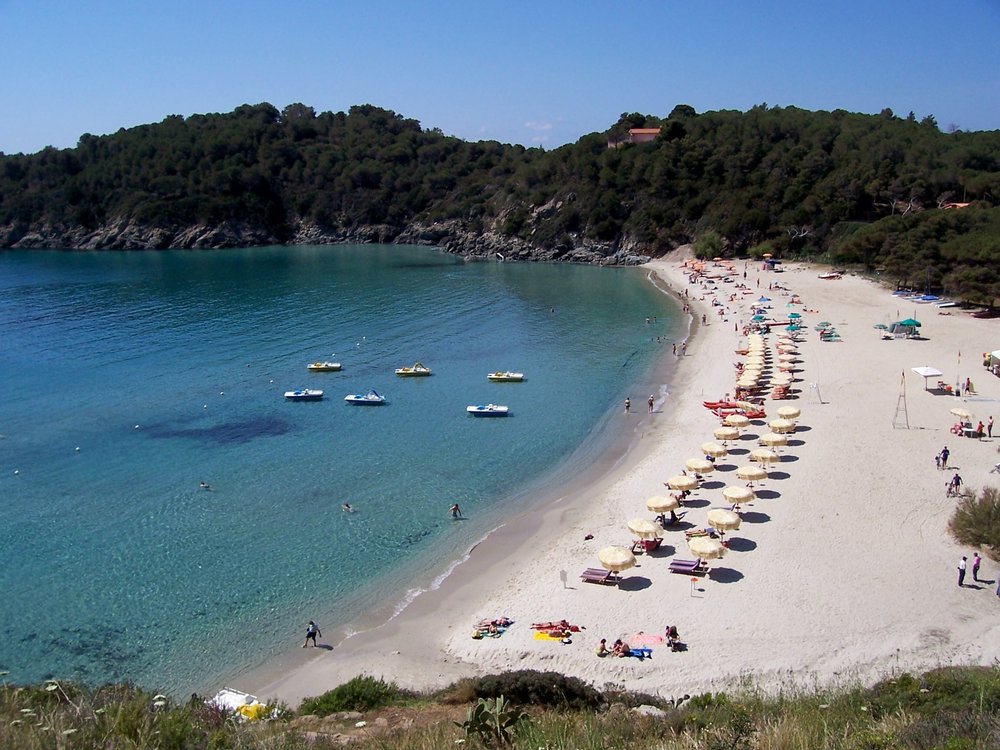 Fetovaia beach in Elba Island