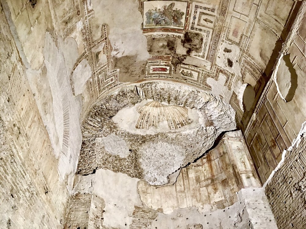 The ceiling paintings in Domus Aurea